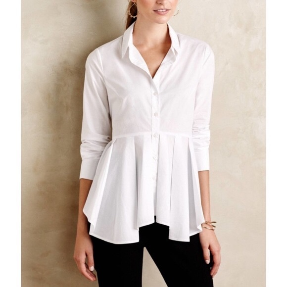 Anthropologie Tops - Anthropologie HD in Paris medium White Blouse Top